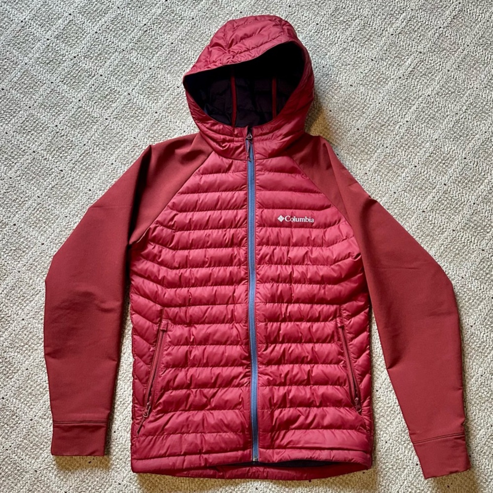 Men’s Columbia Red Hooded Jacket